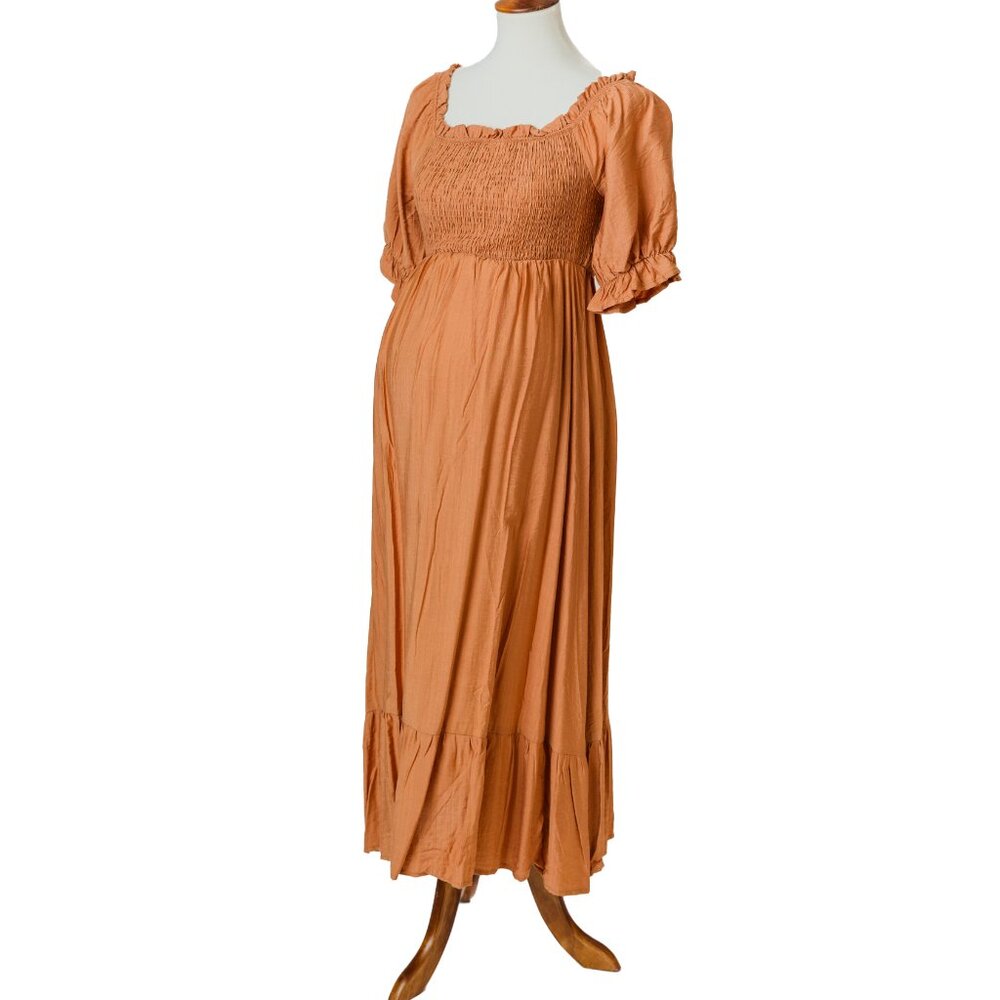 Rusty orange midi Dress
